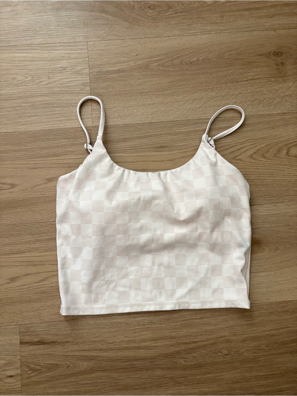 Hurley Checkered Sports Bra Tank Top